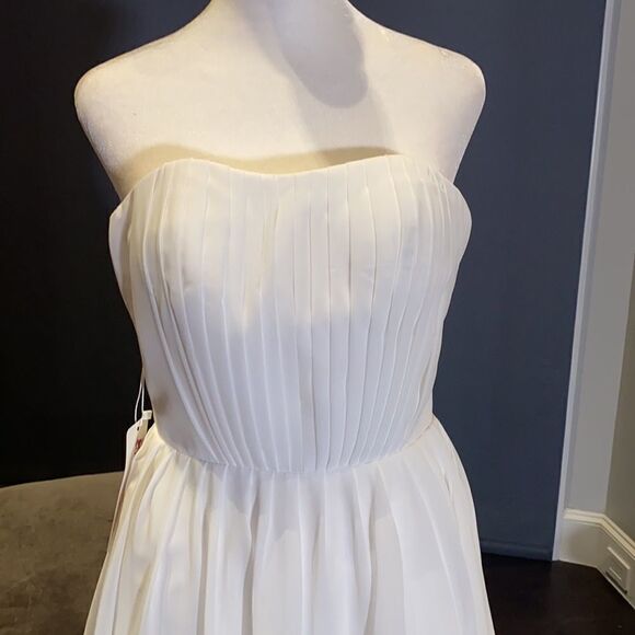 Women’s Elegant Ivory Short Prom Party Formal Dress Size S NWT **READ FLAW - Picture 2 of 11